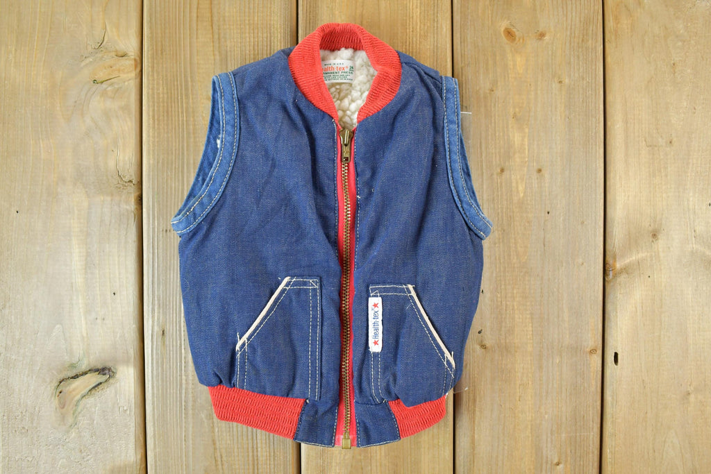 Vintage 1980s Healthtex Youth Vest Single Stitch T-Shirt