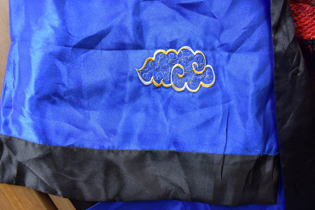 Vintage 1990s Japanese Dragon Embroidered Kimono Robe