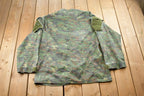 Vintage Military Zip Up Digital Camo Shirt