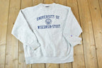 Vintage 1990s Champion Reverse Weave University Of Wisconsin Stout Crewneck
