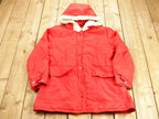 Vintage 1980s MG Full Length Red Windbreaker Jacket