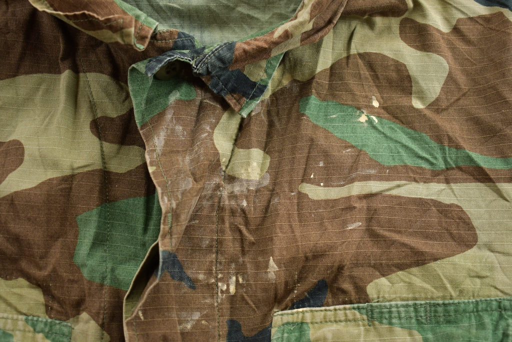 Vintage 80s Military Button Up Shirt