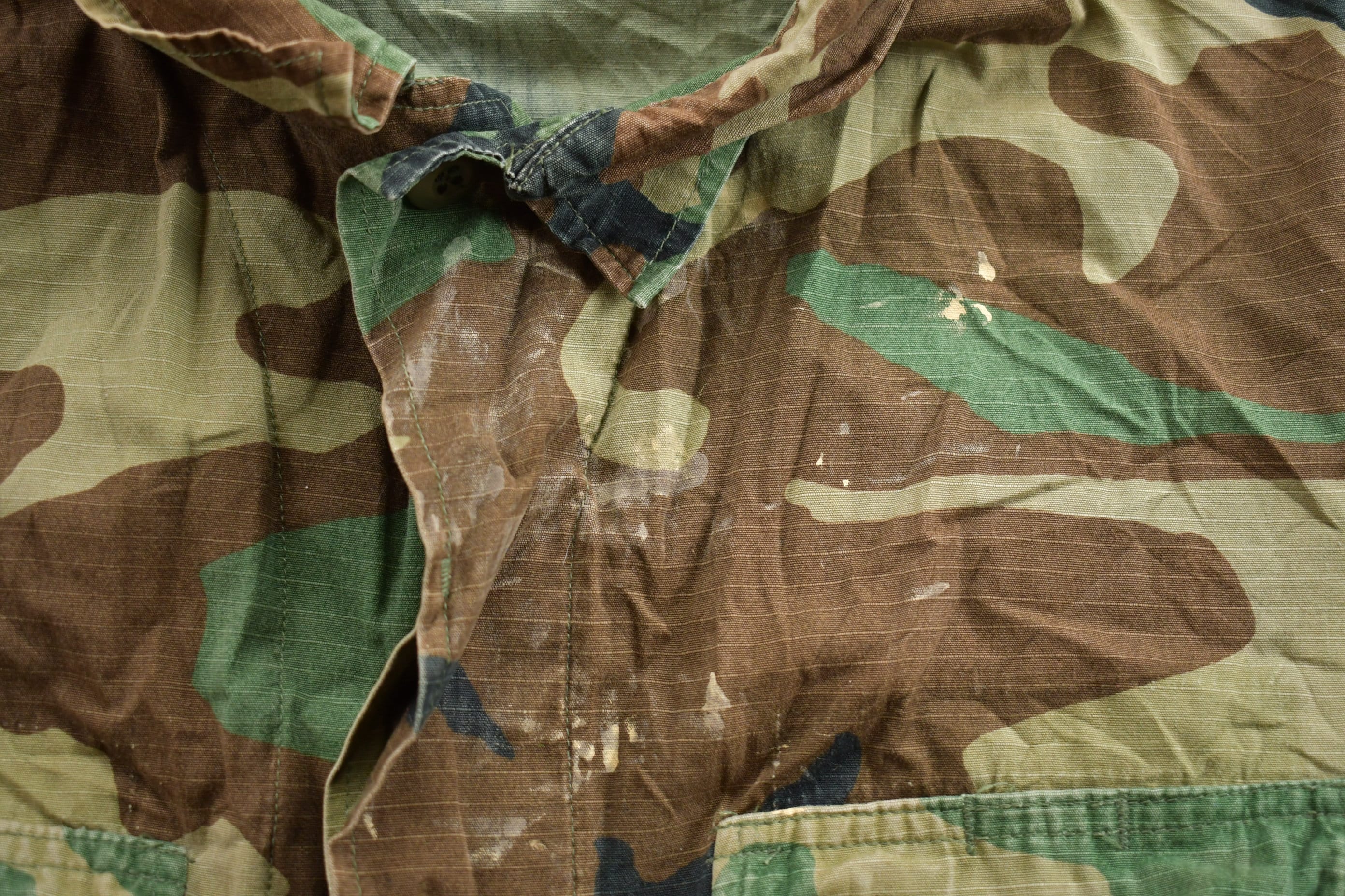 Vintage 80s Military Button Up Shirt