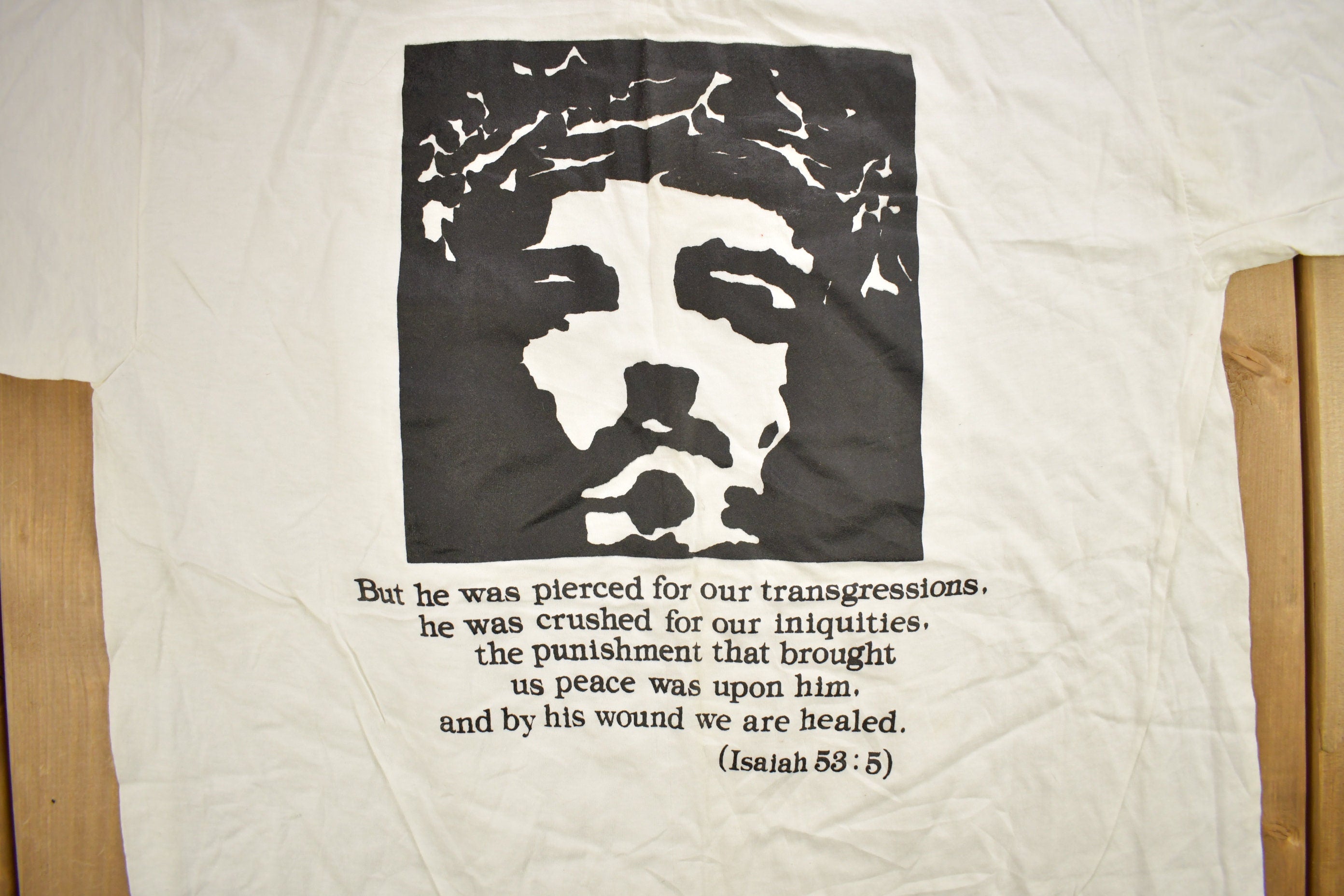 Vintage 1990s Bible Verse Christian Graphic Religious T-Shirt