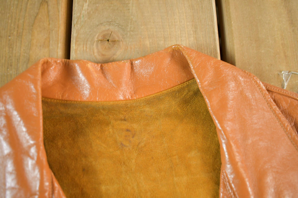 Vintage 1970s 1980s Leather Western Fringe Jacket Womens XS-S  Cowgirl Tassles Country  Fall Outerwear Leather Coat