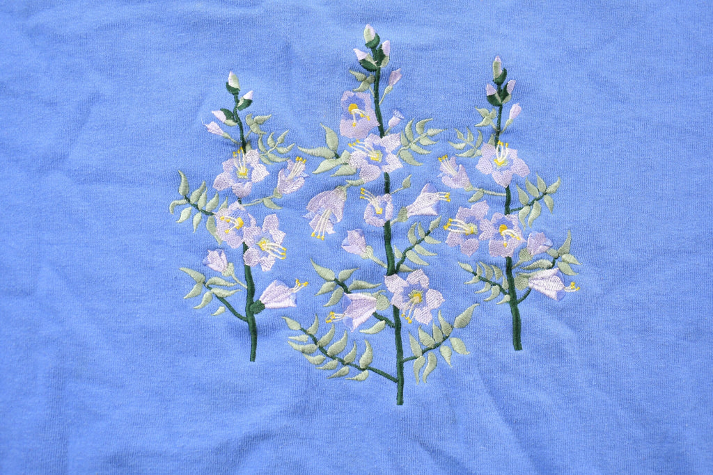 Vintage 1990s Floral Embroidered Crewneck Sweater