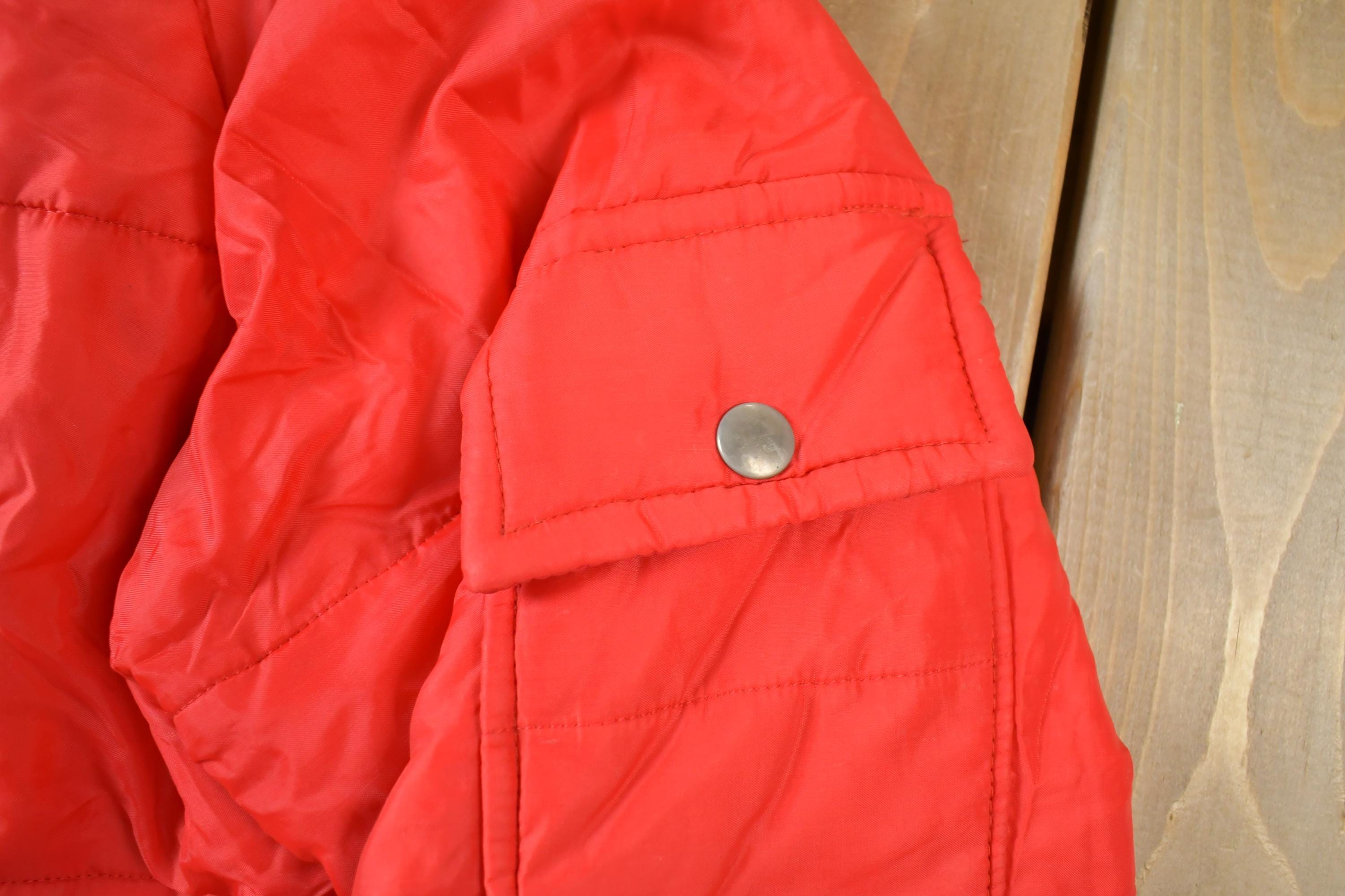 Vintage 1990s Red Swingster Ski Puffer Jacket