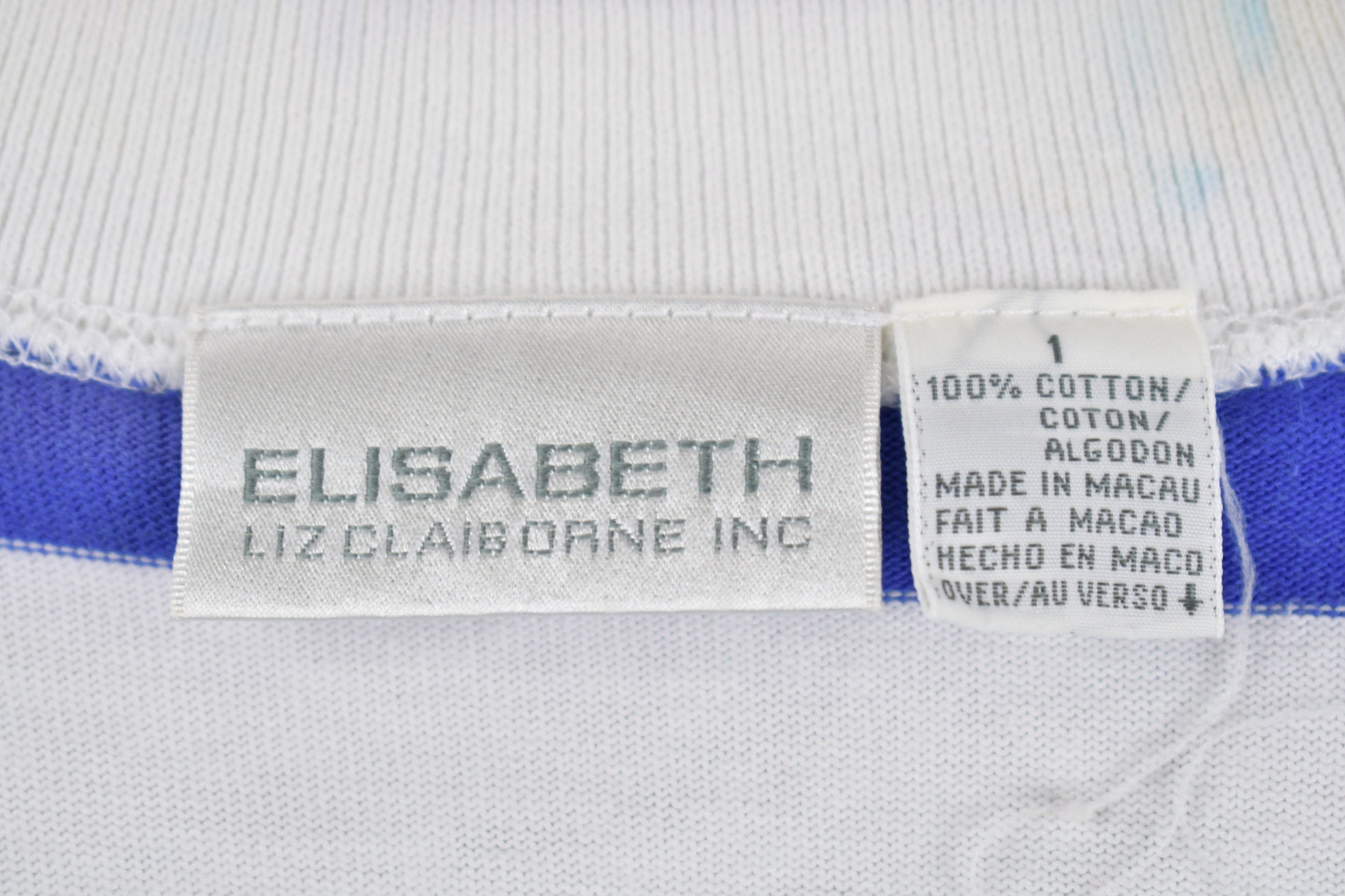 Vintage 1990s Liz Claiborne Striped Cardigan Sweater