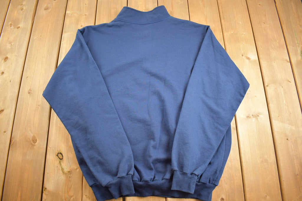 Vintage 1999 Doe Lake 50th Ontario Guide Camp Quarter Zip Sweatshirt
