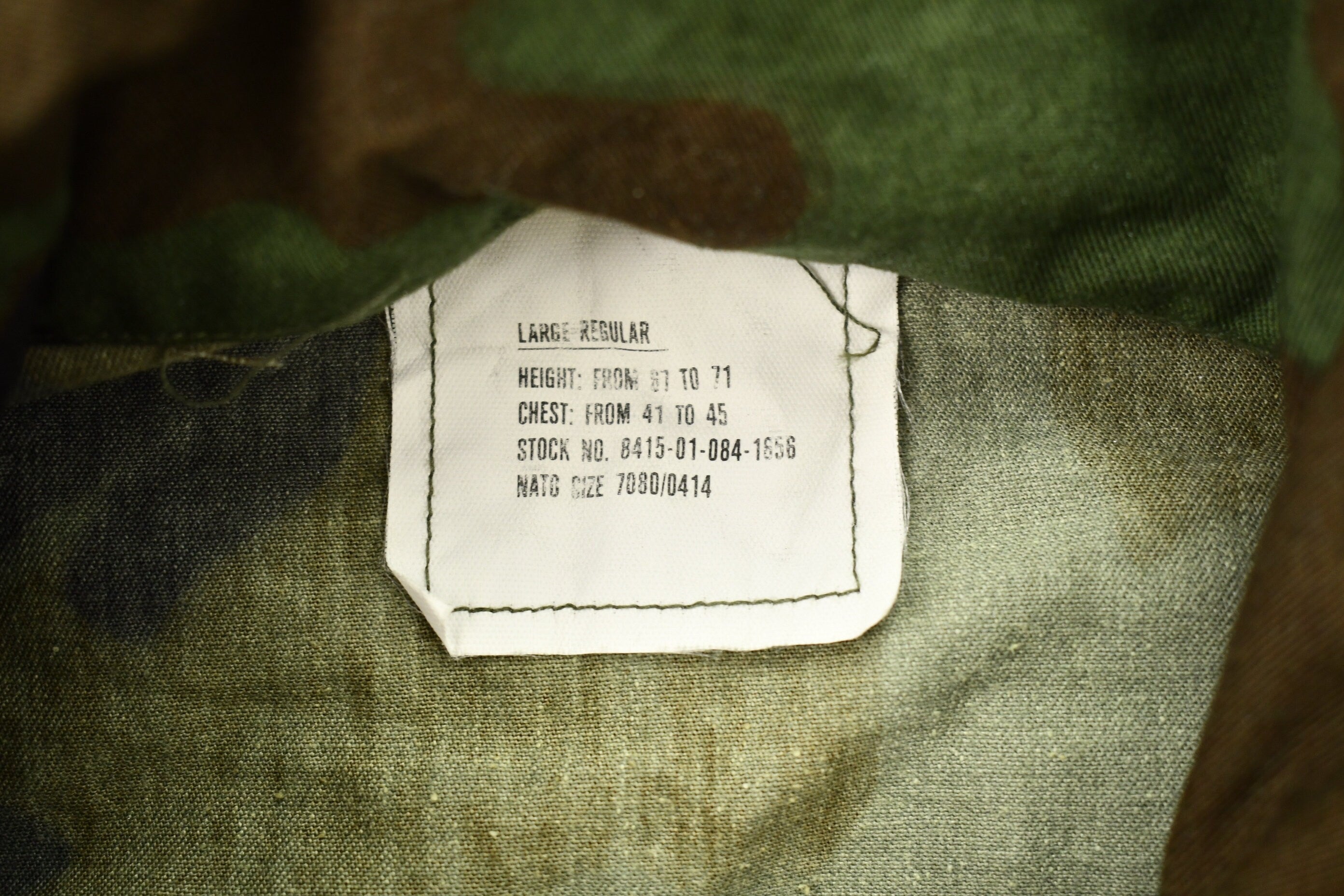 Vintage 1990s Camo Military Field Jacket