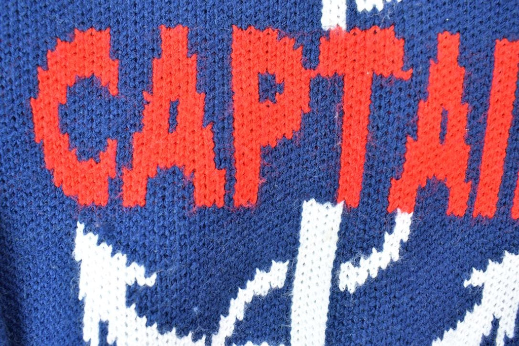 Vintage 1990s Stef Ganderton Captain Hand Knit Crewneck Sweater