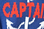 Vintage 1990s Stef Ganderton Captain Hand Knit Crewneck Sweater