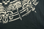 Vintage 2001 Deadstock Liquid Blue Dragon All Over Print T-Shirt