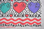 Vintage 1990s Hearts XO Graphic T Shirt