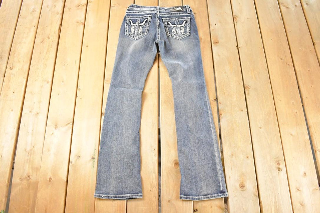 Vintage Deadstock Y2K Grace In LA Texas Bootcut Low Rise Skinny Jeans Women's Size 27 x 32