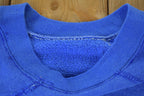 Vintage 1990s Blue Blank Crewneck Sweatshirt /