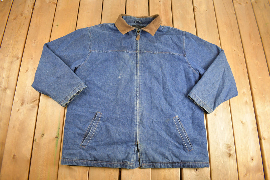Vintage 1990s Croft & Barrows Denim Jean Jacket