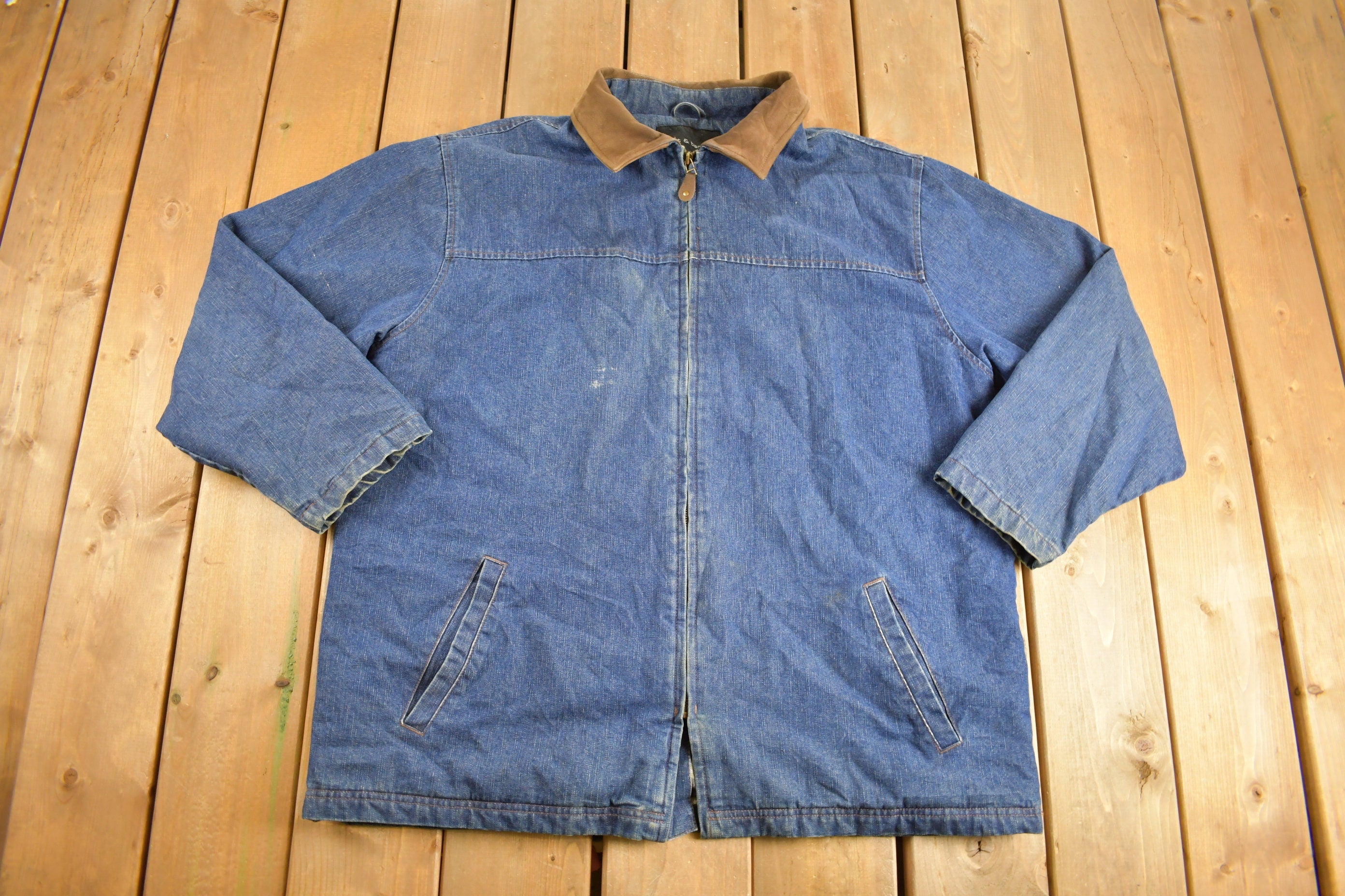 Vintage 1990s Croft & Barrows Denim Jean Jacket