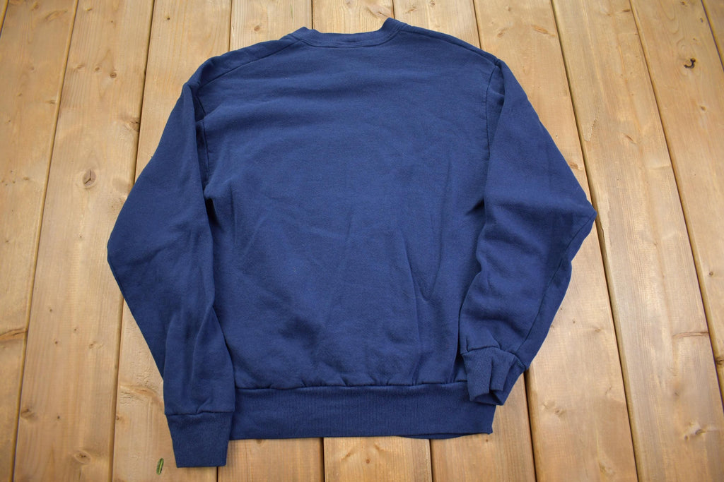 Vintage 1990s Flower Print Cute Grandma Style Crewneck Sweater