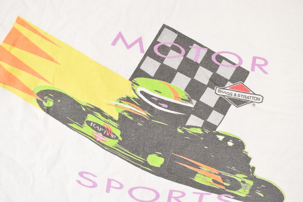 Vintage 1990s Briggs And Stratton Raptor Engine Racing Souvenir T-Shirt Men's XL