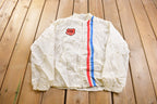 Vintage 1980s Cap'n Jac C&L Silver Shield Patchwork Windbreaker Jacket