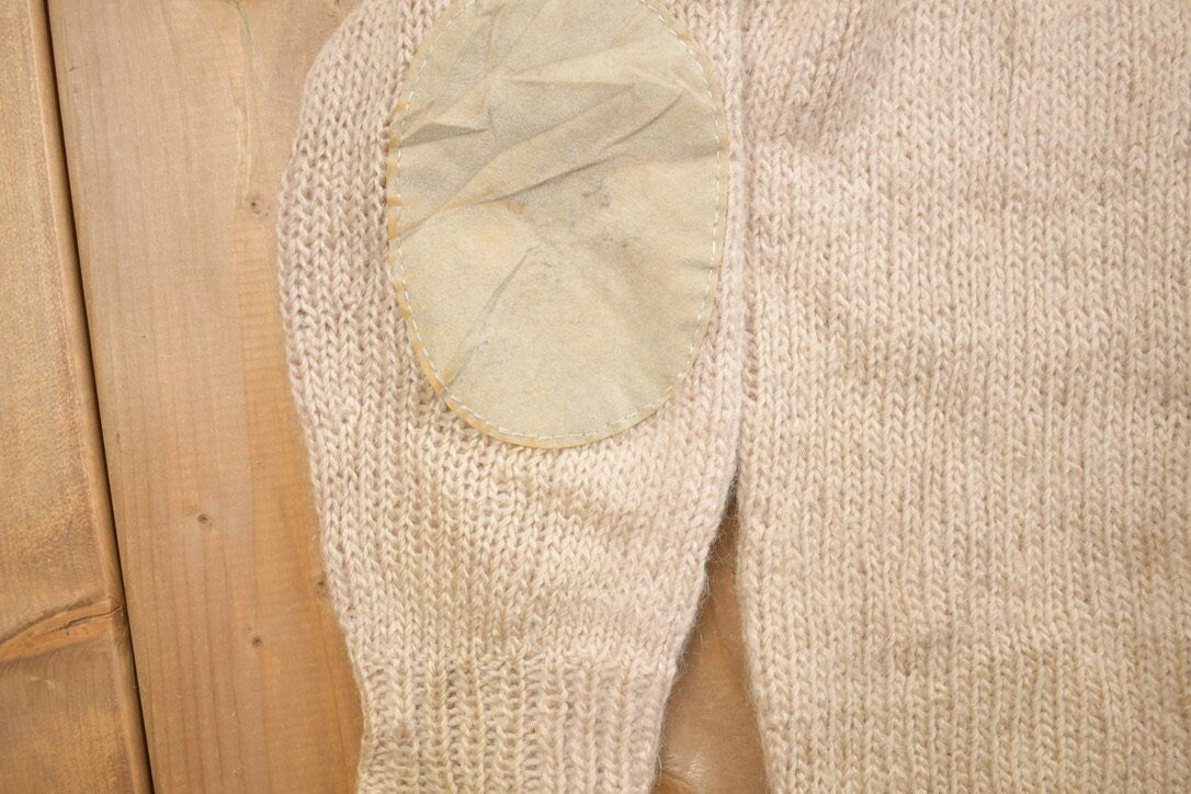 Vintage 1990s Abstract Knitted Crewneck Sweater / Vintage 90s Crewneck / Essential / Colorful / Sweatshirt / Plain Knit Sweater