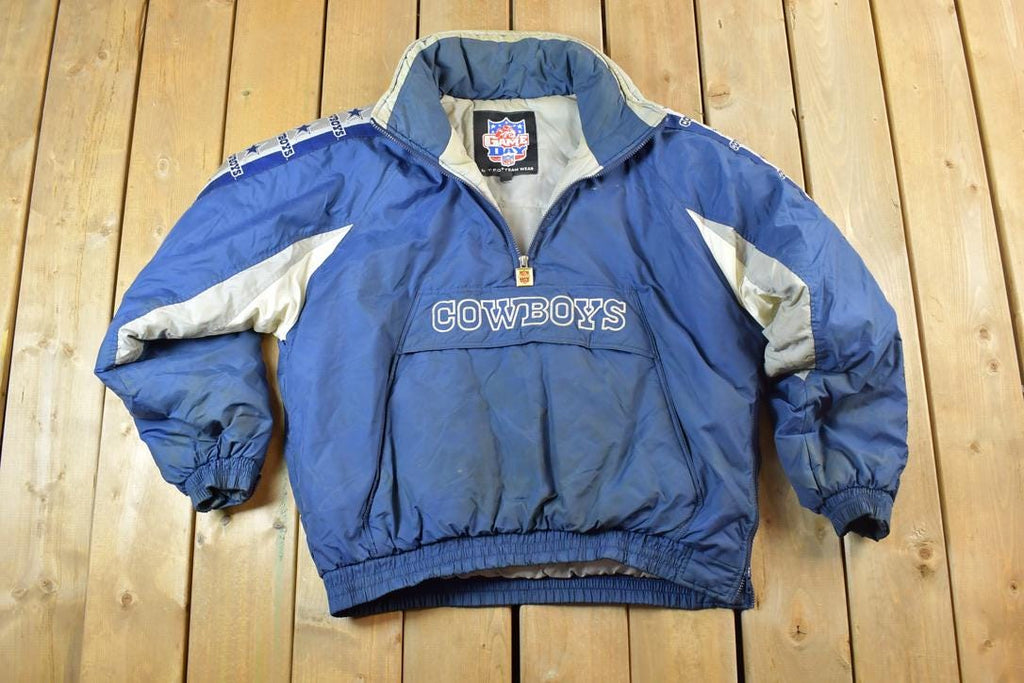 Vintage 1990s Dallas Cowboys Game Day NFL Football Pullover Jacket