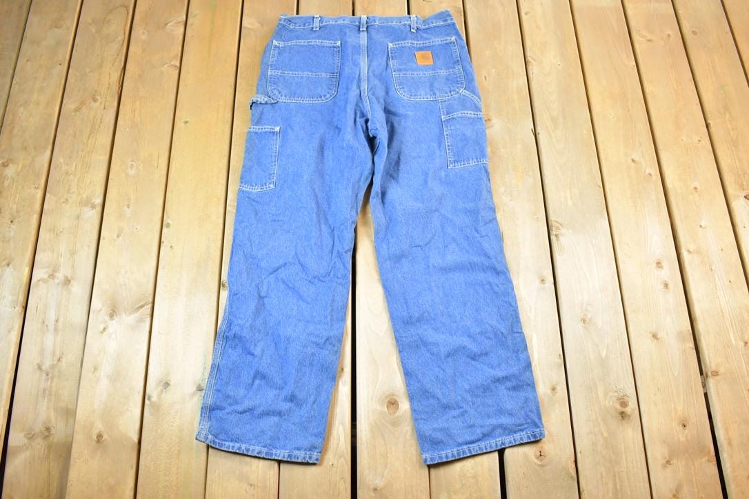 Vintage Y2K Carhartt Denim Work Jeans Size 36 x 32