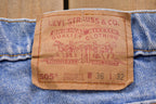 Vintage 1990s Levi's 505 Red Tab Denim Jeans Size 34 x 31