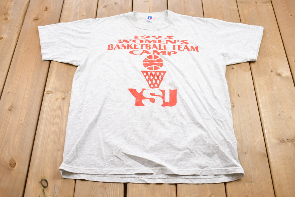 Vintage 1995 Russell Athletic YSU Woman's Basketball Club Graphic T-Shirt