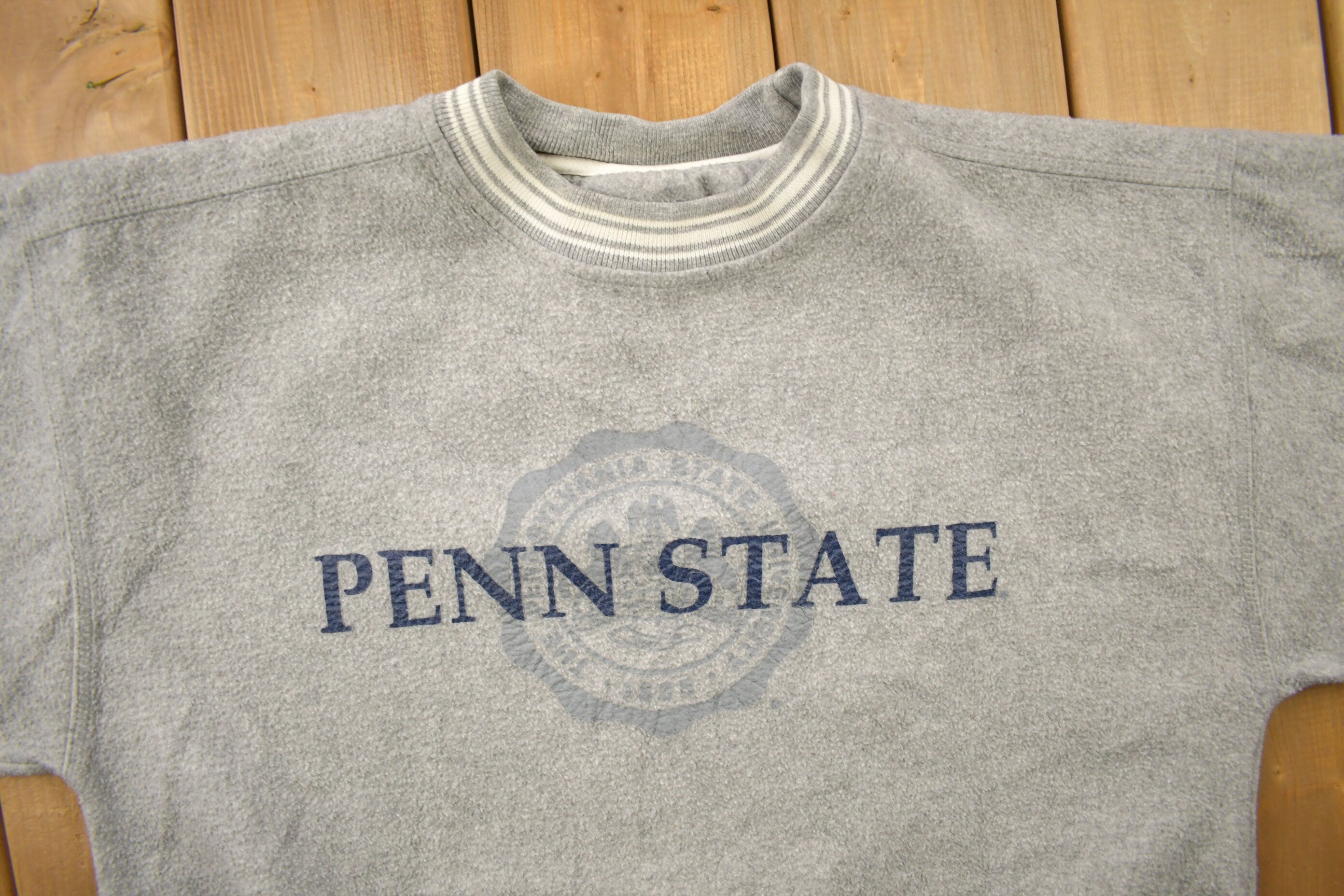 Vintage 1990s Penn State University Collegiate Crewneck Ribbed Sweater