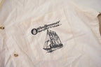 Vintage 1980s Windjammer Barefoot Cruises Button Up Vacation Shirt Made in USA