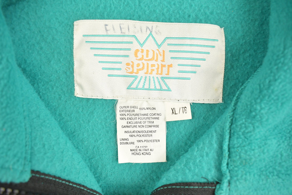 Vintage 1990s Winter Special Olympic Games Full Zip Fleece Sweater