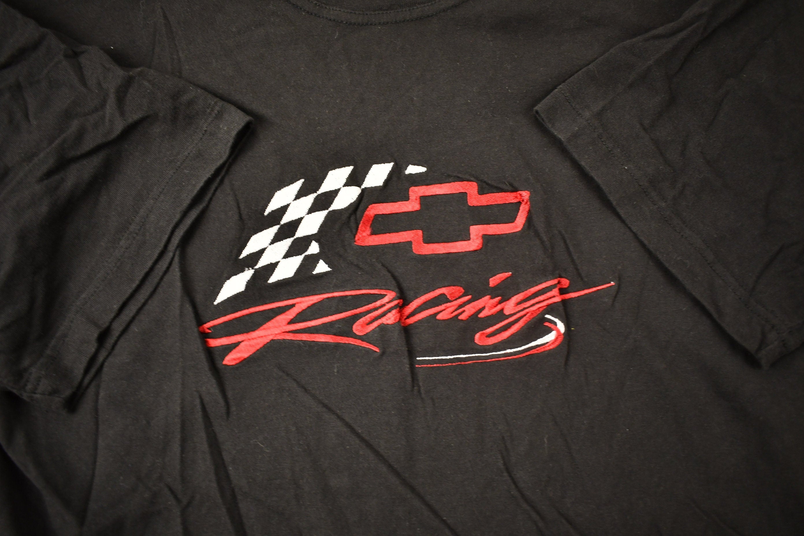 Vintage 1990s Chevrolet Racing Embroidered T-Shirt