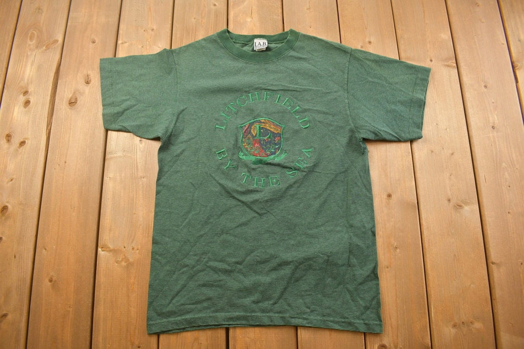 Vintage 1990s Litchfield By The Sea Graphic T Shirt
