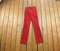 Vintage 1980s 'Chemin de fer' Red Pants 26x32