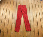 Vintage 1980s 'Chemin de fer' Red Pants 26x32