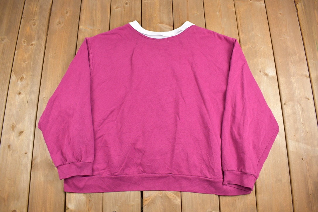 Vintage 1990s Floral Crewneck Sweatshirt