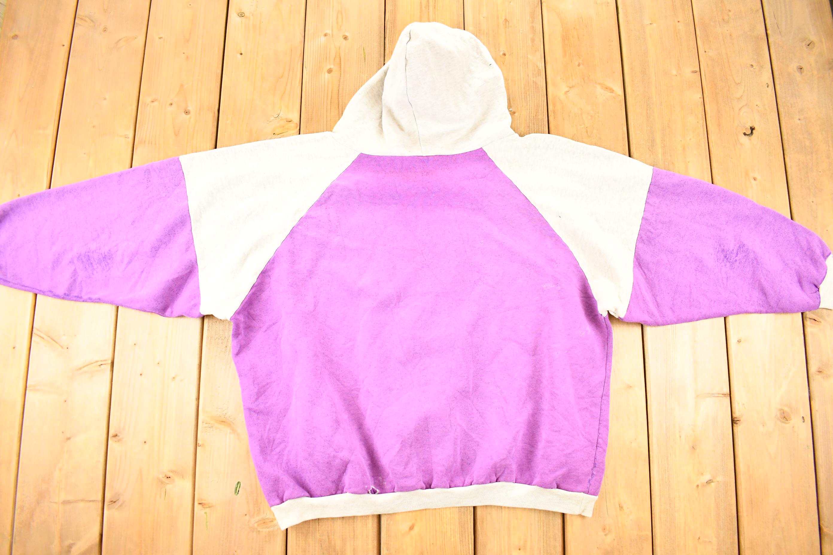 Vintage 1992 Minnesota Vikings NFL Hoodie Sweatshirt Men's L