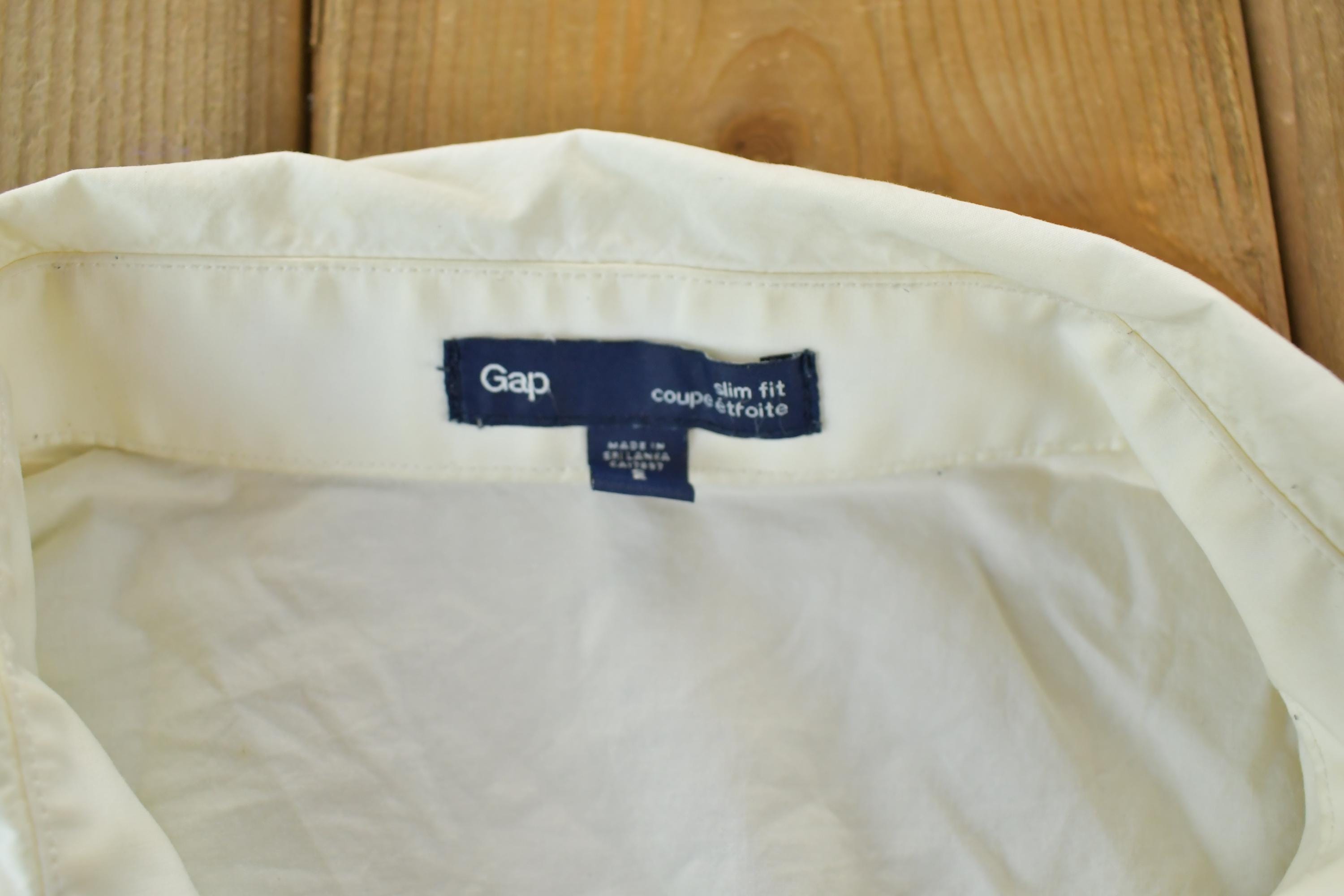 Vintage 1990s Gap Linen Boating Button Up Shirt