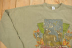 Vintage 1990s Deer Hunter Graphic Crewneck Sweatshirt