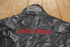 Vintage 1990s Ski Doo Sno Gear Genuine Leather Snowmobile Racing Jacket Made In Canada Size Women's Medium