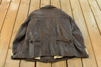 Vintage 1970s DeerWear Deer Skin Leather Bomber Jacket Made In USA Men's M