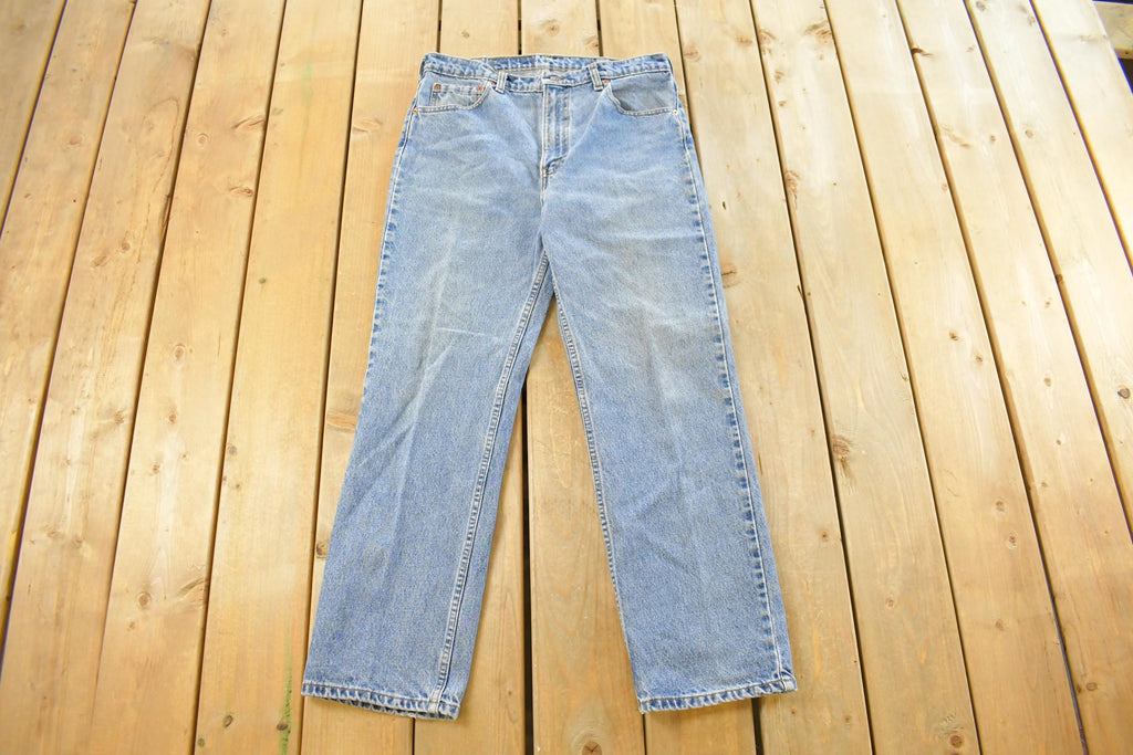 Vintage 1990s Levi's 516 Slim Straight Fit Denim Jeans Men's Size 34 x 29