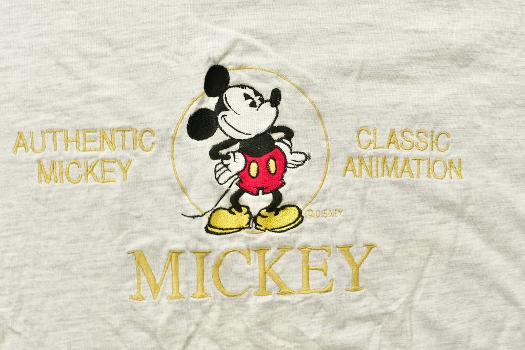 Vintage Mickey Mouse Embroidered T-Shirt
