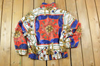 Vintage 1990s Pan Asia Light Abstract Boating Zip Up Windbreaker Jacket