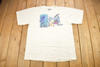 Vintage 1990s Embroidered Butterfly Theme Michigan Souvenir T Shirt  Streetwear  Michigan Tee  Vacation Tee  Travel T Shirt