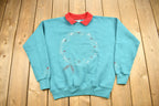 Vintage 1990s Cute Collared Crewneck Sweater