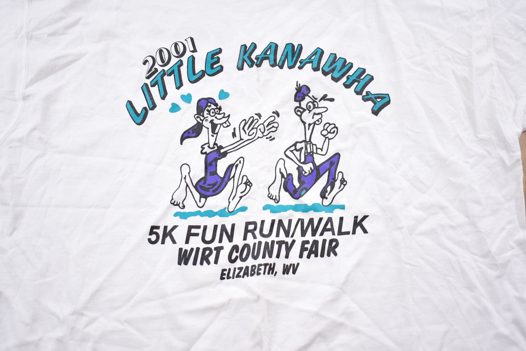 Vintage 2001 Little Kanawha 5K Run Graphic T-Shirt