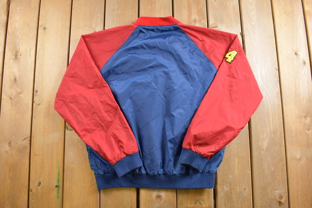 Vintage 1990s Jeff Gordon Nascar Racing Jacket  Jeff Gordon  Winners Circle  Colorblock Windbreaker  90s